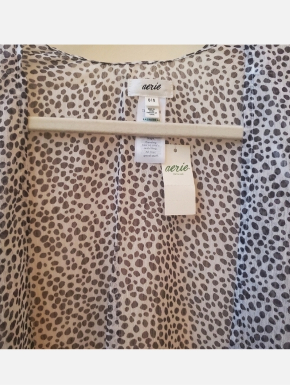 Leopard Print Kimono/ Duster by Aerie - Picture 5 of 5